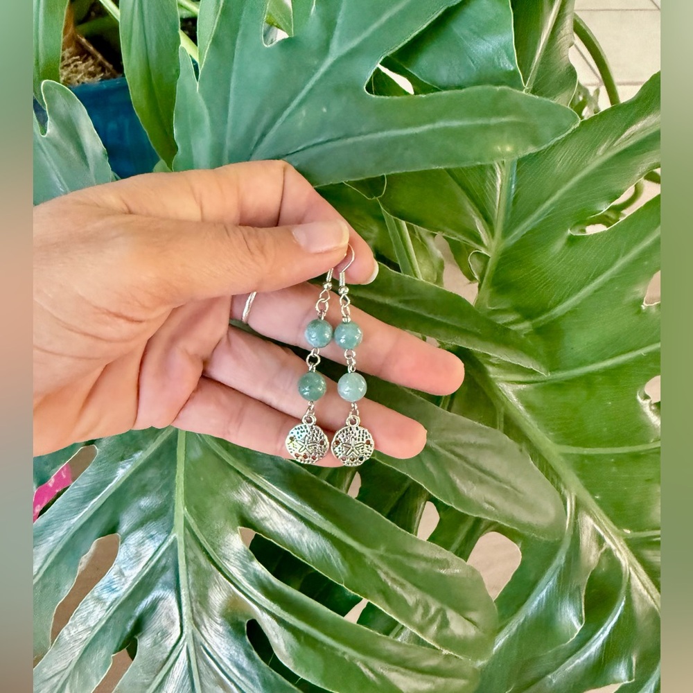 Amazonite Earrings || Handmade - Picture 3 of 3